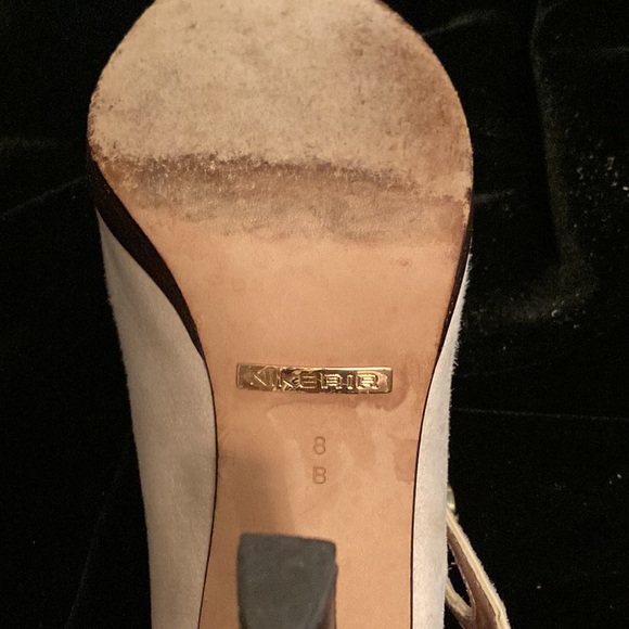 Suede heels with button strap and Nike Air! Camel color. - Picture 5 of 6